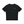 Black Reflective Trim Athletic T Shirt laid flat, front view with two reflective strips on the shoulder seams