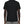 Back view of the black reflective trim gym tee on a model, plain back with grey shorts