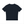 Navy Blue reflective trim gym tee laid flat from the back, plain navy back and straight hem