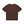 Brown Reflective Trim Athletic T Shirt laid flat, front view with reflective strips along the shoulder seams