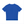 Colorful Blue reflective trim gym tee laid flat from the back, plain royal blue back