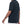 Back three-quarter view of the Gray Blue gym T-shirt on a model, plain back and short sleeves