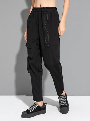 Relaxed Fit Cargo Pants For Women