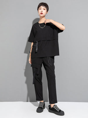 Relaxed Fit Cargo Pants For Women