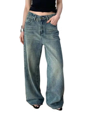 Retro Blue Y2K Jeans Women's