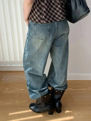 Retro Blue Y2K Jeans Women's