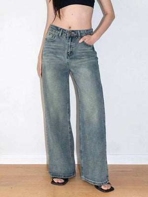 Retro Blue Y2K Jeans Women's