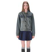 Chaqueta vaquera retro de primavera para mujer
