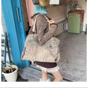 Retro Fluffy Y2k Purse