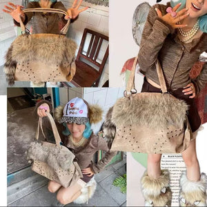 Retro Fluffy Y2k Purse