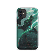 Funda retro para iPhone dorada