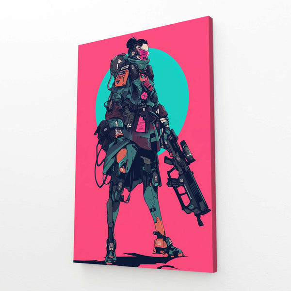 Retro-Modern Futuristic Cyberpunk Art