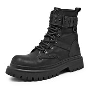 Retro PU-Leder Techwear-Boots