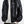 Close front view of the black Retro PU Leather Y2K Jacket, press stud chest pockets and topstitching