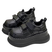 Retro Thick Black Platform Sneakers