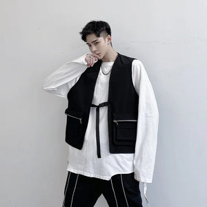 Ribbon Adjustable Cargo Vest