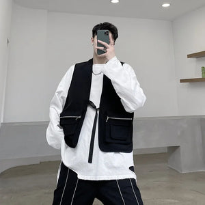 Ribbon Adjustable Cargo Vest