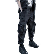 Ribbon Buckle Techwear Pants