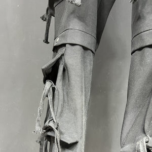 Ribbon Cyberpunk Pants Casual