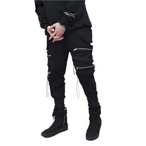 Ribbon Cyberpunk Pants Techwear