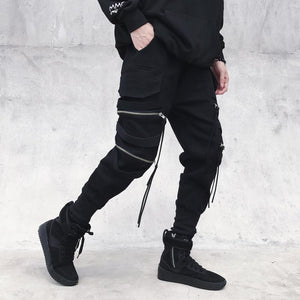 Ribbon Cyberpunk Pants Techwear
