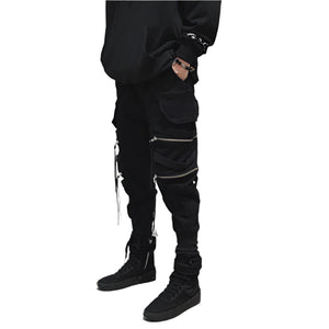 Ribbon Cyberpunk Pants Techwear