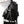 Black tactical techwear backpack with ribbon detailing, 20 to 35 litres