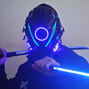 Ring Light Cyberpunk Helmet — photo 1