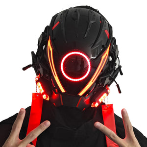 Ring Light Cyberpunk Helmet — photo 9