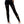 Black high-waisted ripped techwear leggings for women