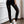 Black high-waisted ripped techwear leggings for women