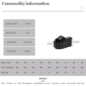 Rivet Chunky Sandals Thick