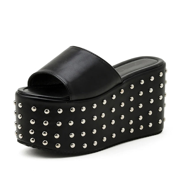 Rivet Chunky Sandals Thick