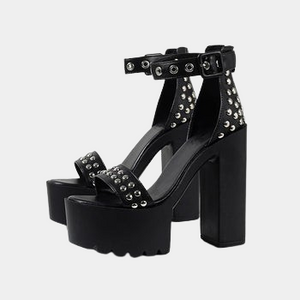 Rivet Goth Chunky Sandals