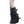 Black PU leather leg warmers with star rivets and buckle straps