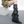 Black PU leather leg warmers with star rivets and buckle straps