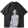 Robot Y2K Graphic Tees Black