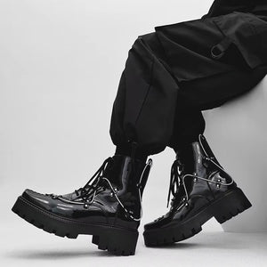 Rock Black Boots Men