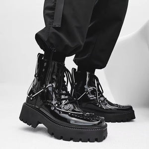 Rock Black Boots Men