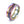 Roman Chain Techwear Ring in rainbow finish, angled view of the iridescent band and curb chain
