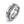 Roman Chain Techwear Ring in silver-tone, angled view of the spinning curb chain and engraved numerals