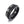 Roman Chain Techwear Ring in black, angled view on white showing the numerals and black curb chain