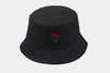 Rose Embroidery Bucket Hat