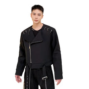 Chaqueta Y2K con cuello redondo