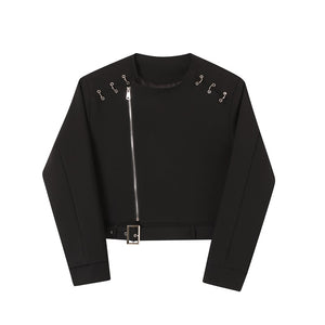 Round Collar Y2K Jacket