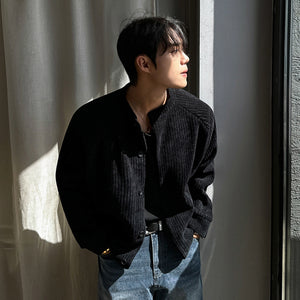 Round Collar Y2K Mens Jacket