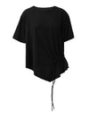 Round Neck Black T Shirts Women