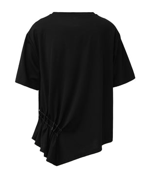 Round Neck Black T Shirts Women