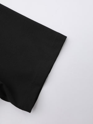 Round Neck Black T Shirts Women