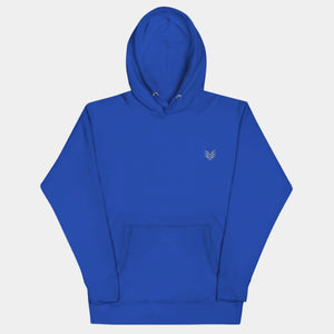 Royal Blue Comfortable Embroidered Hoodie